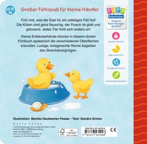 Bild von Ravensburger 43299 Mein erstes großes Tier-Fühlbuch