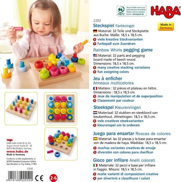 Bild von HABA Steckspiel Farbkringel 2+