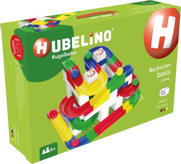 Bild von HUBELINO Kugelbahn Baukasten basis (123-teilig) - 420480
