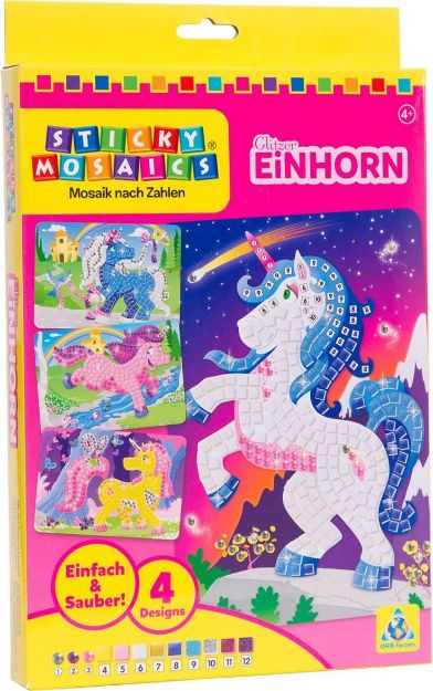 Bild von Sticky Mosaics Sticky Mosaics Glitzer Einhorn - 621004
