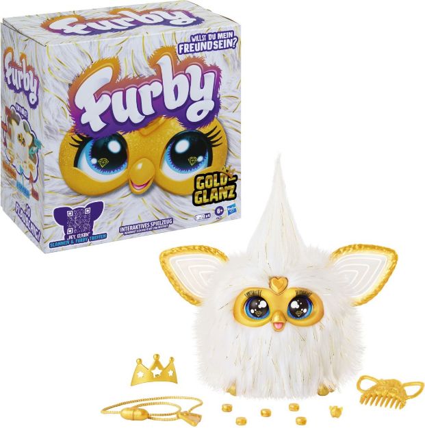 Bild von Furby Gold Glam Royalty Sparkle Fur