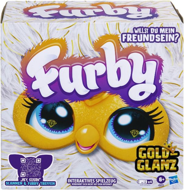Bild von Furby Gold Glam Royalty Sparkle Fur