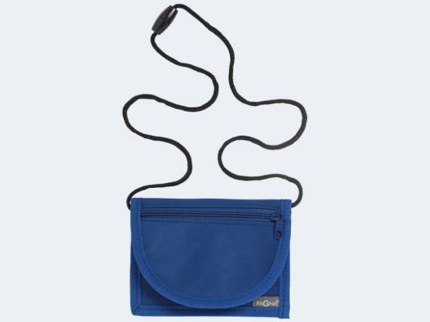 Bild von Brustbeutel Basic blau 13x10cm Nylon - 99507-06