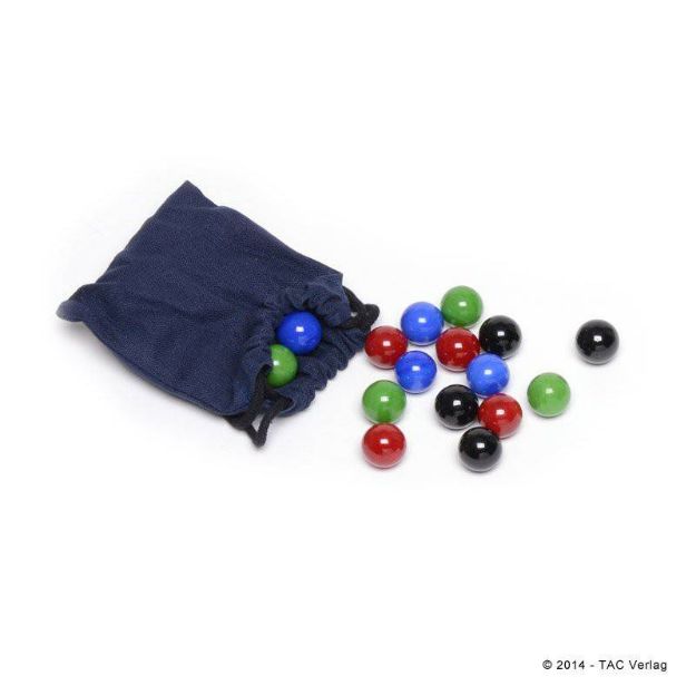Bild von Murmelset komplett mit Säckchen für „Das kleine TAC“ (14mm)