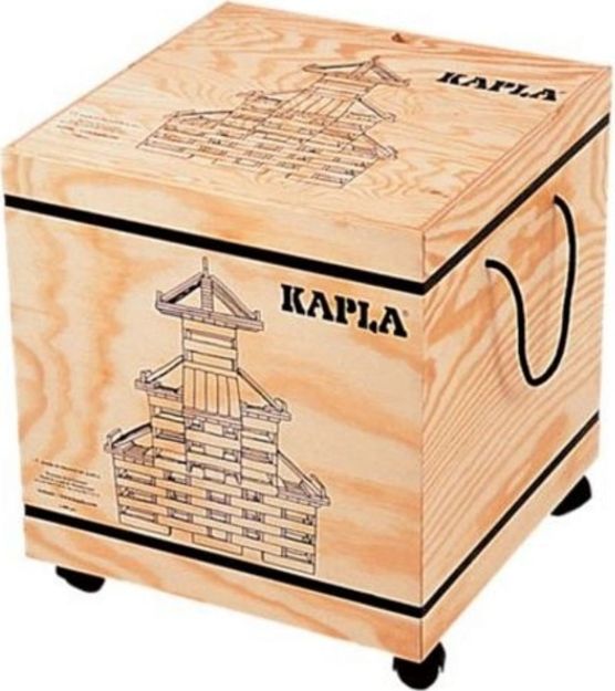 Bild von Kapla Bausteine Kasten aus Holz mit 1000 Teilen - K-1000
