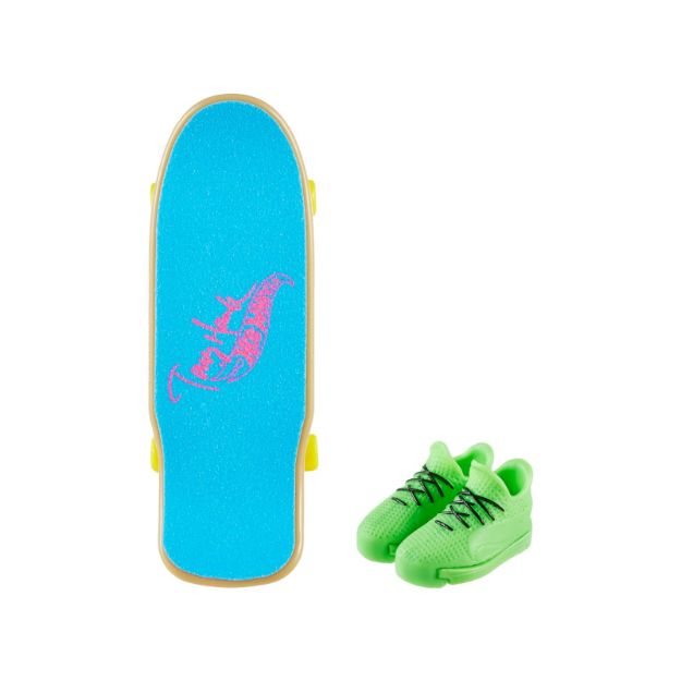 Bild von Hot Wheels Finger Skateboard + Shoe Neon sortiert