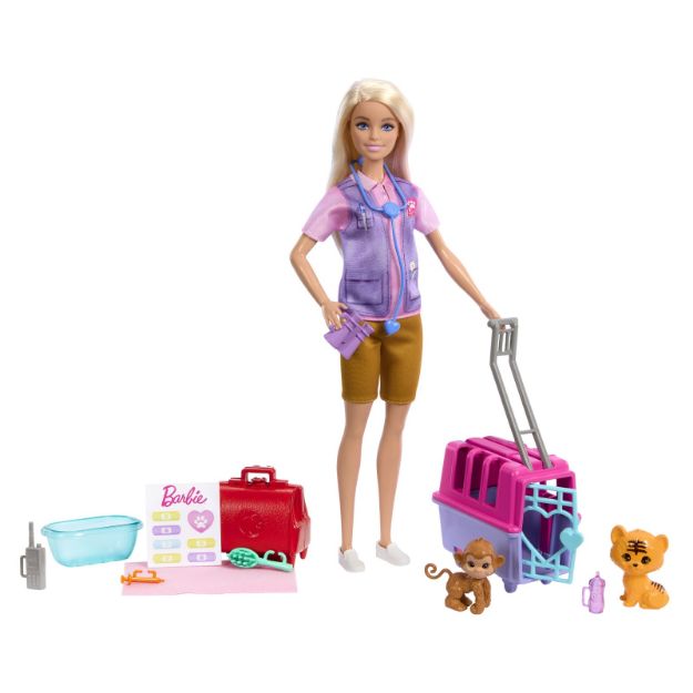 Bild von Barbie Tierrettung Spielset + Zubehör