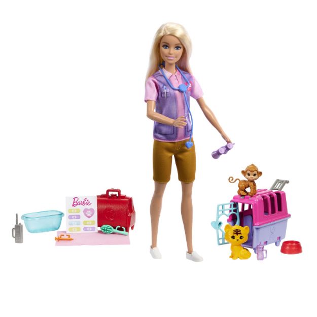 Bild von Barbie Tierrettung Spielset + Zubehör