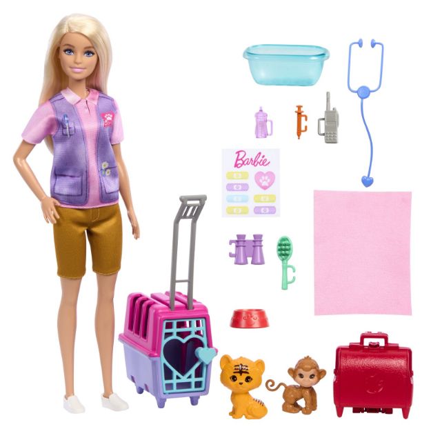 Bild von Barbie Tierrettung Spielset + Zubehör