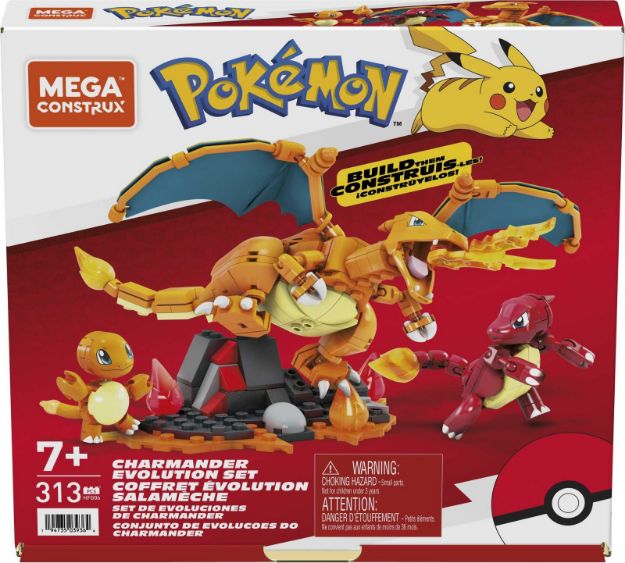 Bild von Mega  Pokémon Charmander Evolution Set - HFG06
