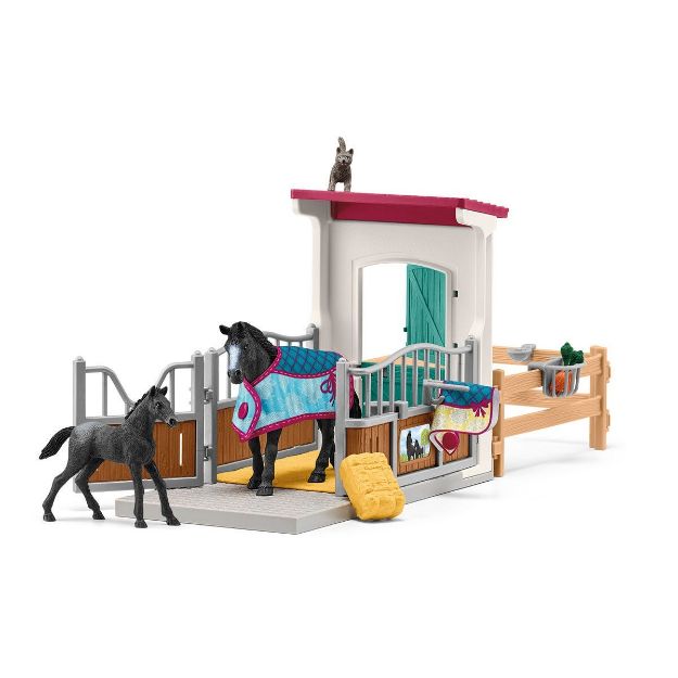 Bild von schleich® Horse Club 42611 Pferdebox mit Stute und Fohlen - 40