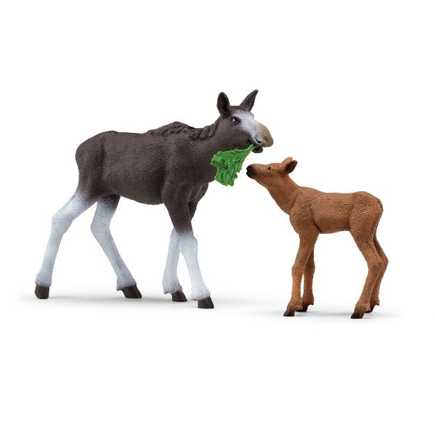Bild von Schleich WL Elchkuh mit Kalb  Set