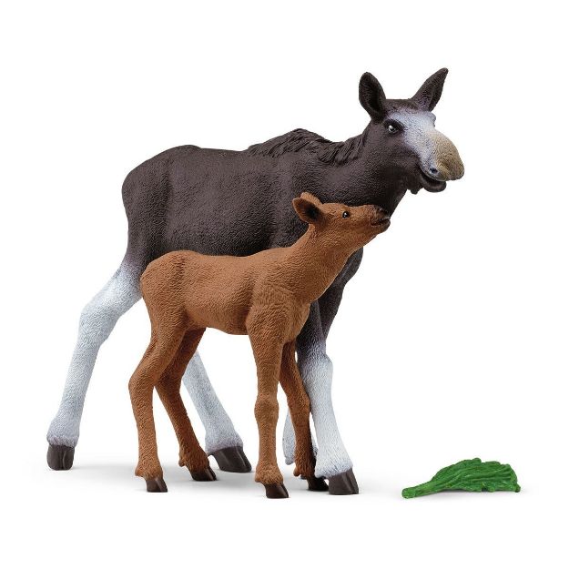 Bild von Schleich WL Elchkuh mit Kalb  Set
