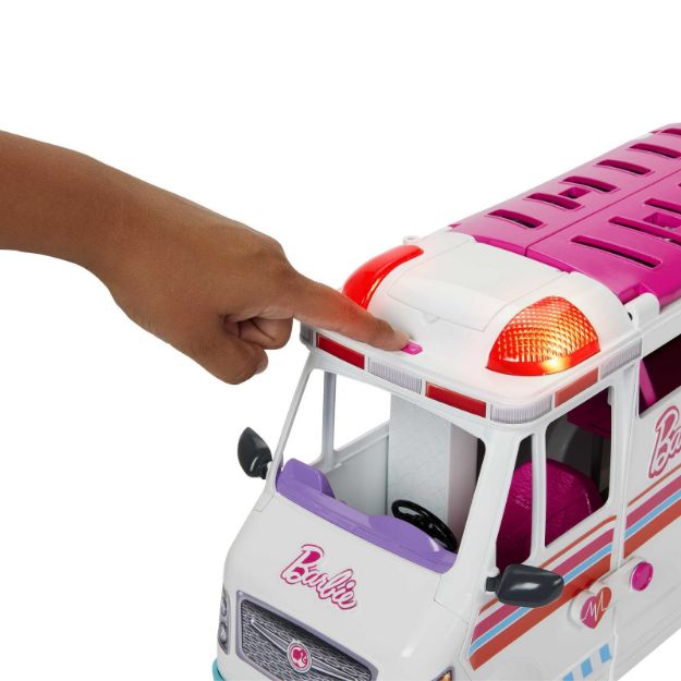 Bild von Barbie 2-in-1 Krankenwagen Spielset (mit Licht & Geräuschen) - HKT79