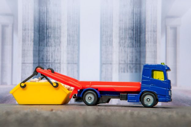 Bild von SIKU 1298 LKW Mit Absetzmulde