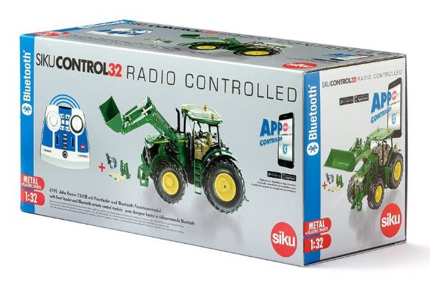 Bild von SIKU 6795 John Deere 7310 mit Frontlader und Bluetooth Fernsteuerung und App-Steuerung