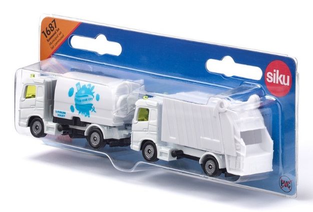 Bild von SIKU 1687 Kommunal Set Kehrmaschine und Müllwagen