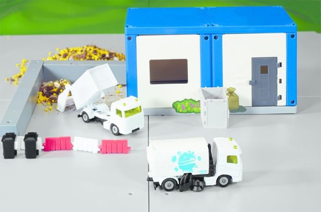 Bild von SIKU 1687 Kommunal Set Kehrmaschine und Müllwagen