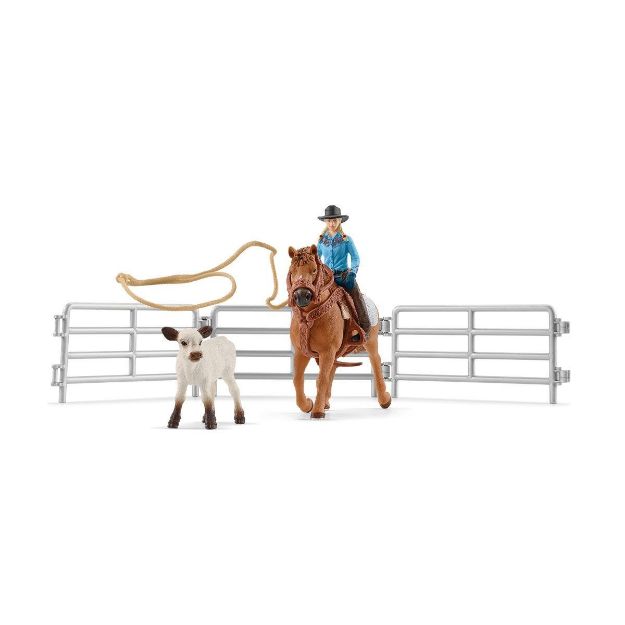 Bild von schleich® Farm World 42577 Team Roping mit Cowgirl