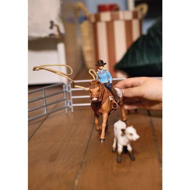 Bild von schleich® Farm World 42577 Team Roping mit Cowgirl
