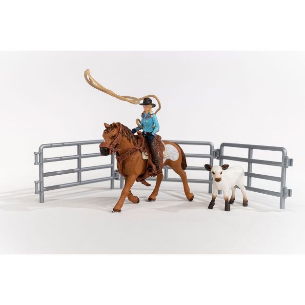 Bild von schleich® Farm World 42577 Team Roping mit Cowgirl