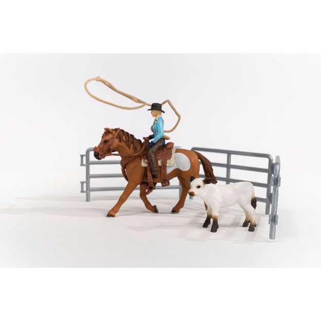Bild von schleich® Farm World 42577 Team Roping mit Cowgirl