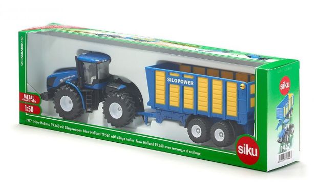Bild von SIKU 1947 Traktor mit Silagewagen 1:50