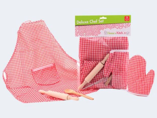 Bild von Küchenschürzen-Set 5T m Handschuh + 3 Geräte - 27520