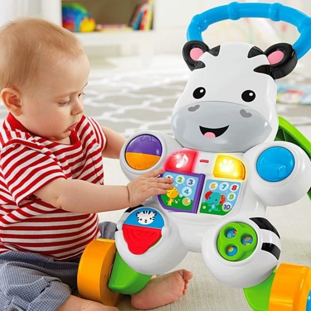 Bild von Mattel Fisher Price Lern mit mir Zebra Lauflernwagen - DLD94