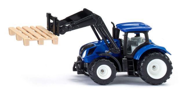 Bild von SIKU 1544 New Holland mit Palettengabel und Palette