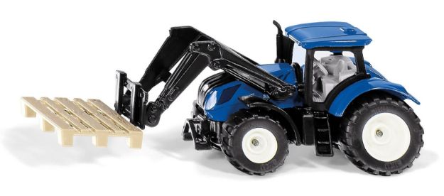 Bild von SIKU 1544 New Holland mit Palettengabel und Palette