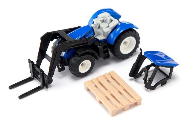 Bild von SIKU 1544 New Holland mit Palettengabel und Palette