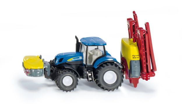 Bild von SIKU 1799 New Holland mit Kverneland Pflanzenschutzspritze