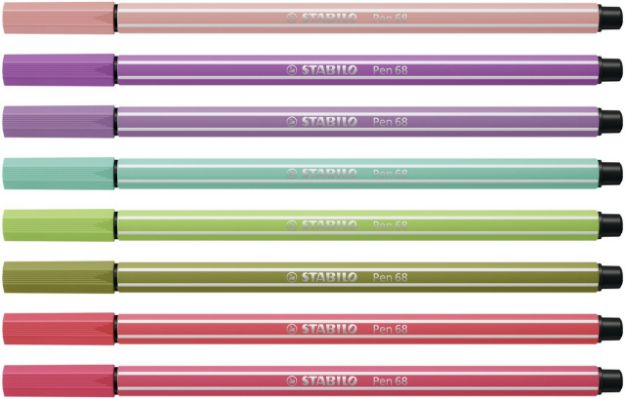 Bild von Premium-Filzstift - STABILO Pen 68 - 8er Pack - mit 8 verschiedenen Farben - 68/8-02