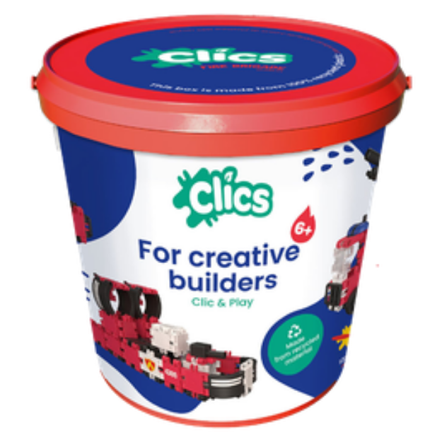 Bild von CLICS Eimer Feuerwehr 127 Teile - CB197