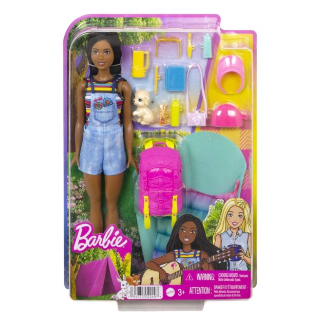 Bild von Barbie ''It takes two! Camping'' Spielset mit Brooklyn Puppe, Hündchen und Accessoires - HDF74