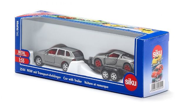 Bild von SIKU 2544 PKW mit Transport-Anh#¤nger 1:55