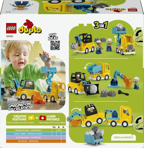 Bild von LEGO® DUPLO® - 10475 Baufahrzeuge – 3-in-1-Set