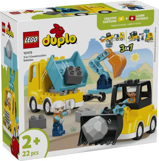 Bild von LEGO® DUPLO® - 10475 Baufahrzeuge – 3-in-1-Set
