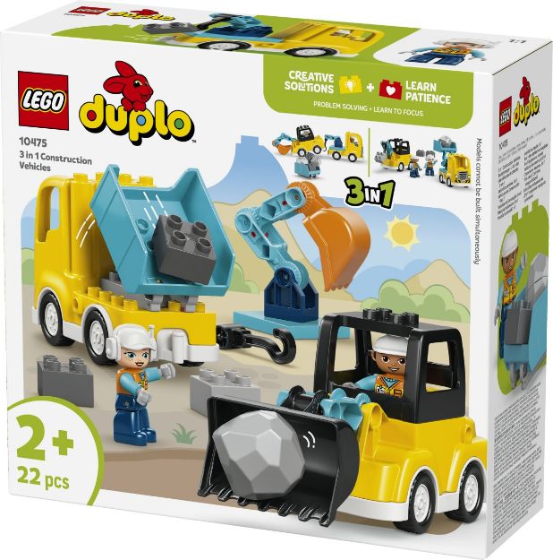 Bild von LEGO® DUPLO® - 10475 Baufahrzeuge – 3-in-1-Set