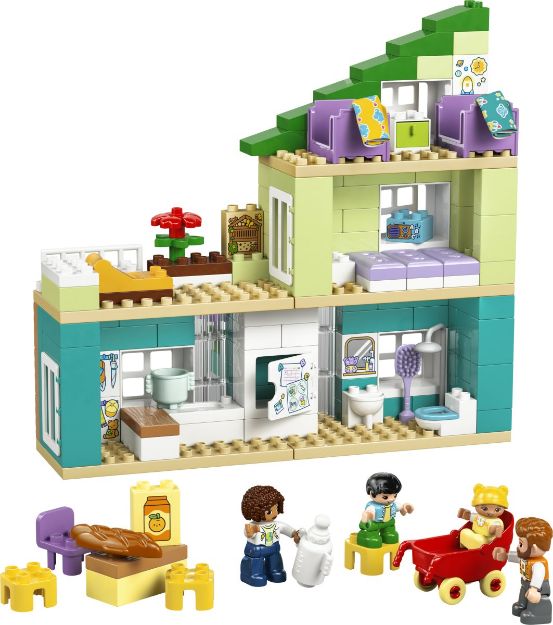 Bild von LEGO® DUPLO® - 10470 Modernes Familienhaus mit Figuren – 3-in-1-Set