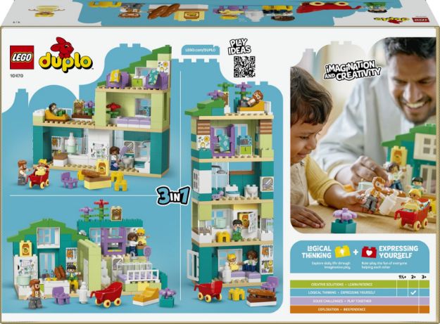 Bild von LEGO® DUPLO® - 10470 Modernes Familienhaus mit Figuren – 3-in-1-Set