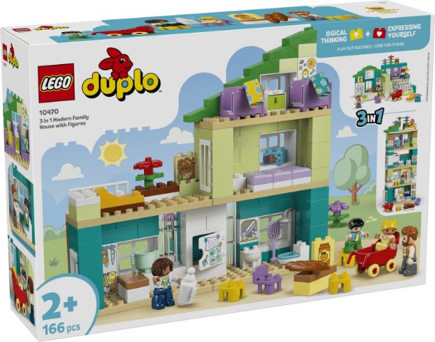 Bild von LEGO® DUPLO® - 10470 Modernes Familienhaus mit Figuren – 3-in-1-Set