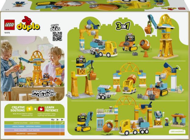 Bild von LEGO® DUPLO® - 10476 Baustelle mit Baufahrzeugen – 3-in-1-Set
