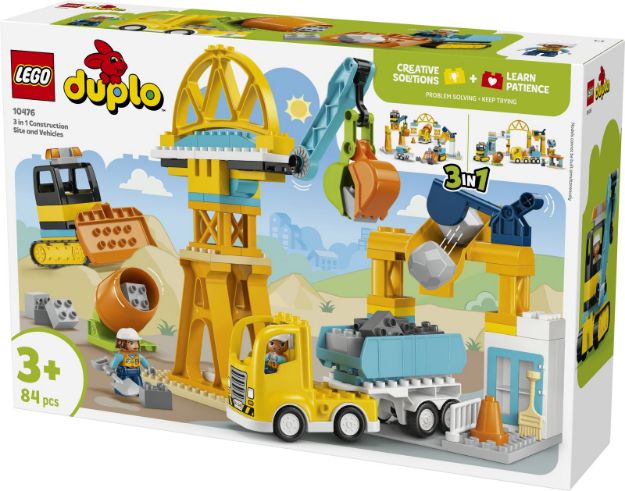 Bild von LEGO® DUPLO® - 10476 Baustelle mit Baufahrzeugen – 3-in-1-Set