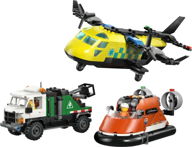 Bild von LEGO® City Fahrzeuge - 60505 Kombinationsset mit Flugzeug, Wartungsfahrzeug und Luftkissenboot