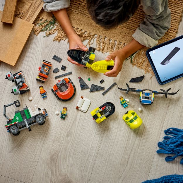 Bild von LEGO® City Fahrzeuge - 60505 Kombinationsset mit Flugzeug, Wartungsfahrzeug und Luftkissenboot