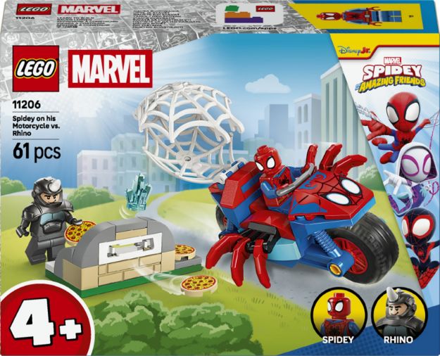 Bild von LEGO® Spidey und Seine Super-Freunde - 11206 Spidey auf Motorrad vs. Rhino