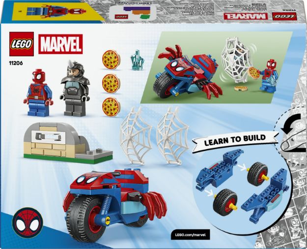 Bild von LEGO® Spidey und Seine Super-Freunde - 11206 Spidey auf Motorrad vs. Rhino