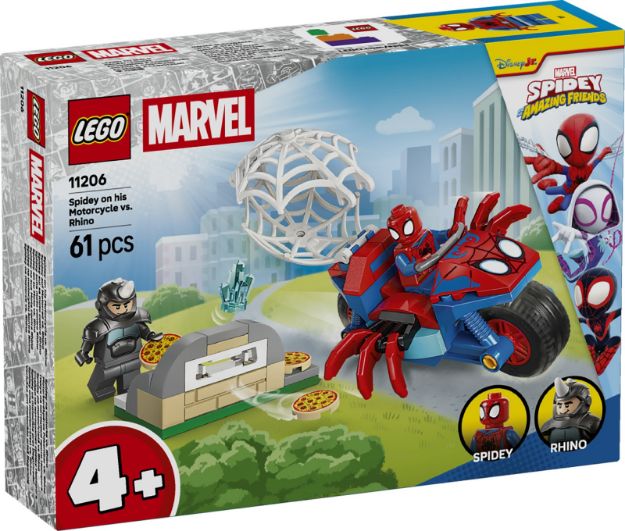 Bild von LEGO® Spidey und Seine Super-Freunde - 11206 Spidey auf Motorrad vs. Rhino